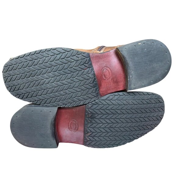 Lavorazione Artigiana Natha Coach Brown Nubuck Leather Ankle Boots Mens 12 D - Picture 13 of 16